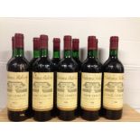 Chateau De Bellevue, Lussac St Emilion 1982, twelve bottles in original cartons