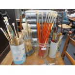 A collection of paintbrushes