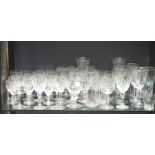 A large quantity of 20th century cut and moulded glassware
