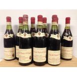 Mixed red Burgundy. Cotes de Nuits Villages 1969, Charles Vienot, nine bottles; Corton, Vienot 1970,