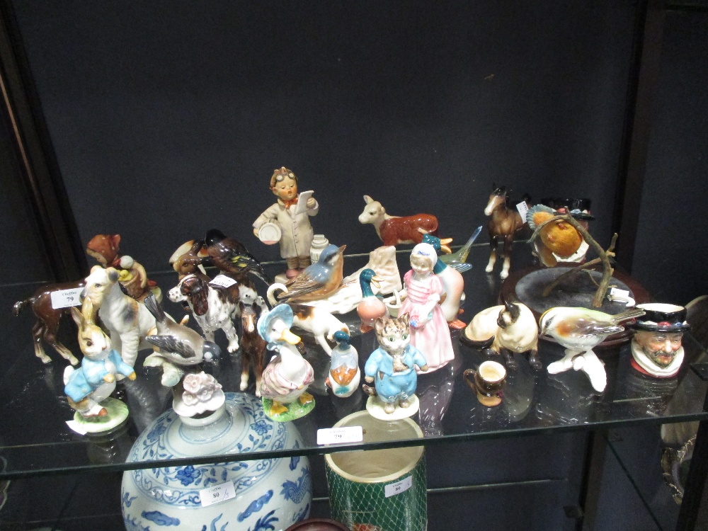 A collection of three Beswich Beatrix Potter figures, together with various Beswick and other