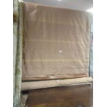 Three gold slub silk blinds (3)