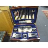 A table cased canteen of Wardonia electroplate cutlery