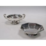 Two small silver bon bon dishes, one by William Hutton & Sons and another by Mappin & Webb