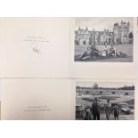 A collection of 36 Christmas cards signed by HRH The Duke of Edinburgh, earliest dated 1955, also to