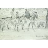 § Willy Sluijter (Dutch, 1873-1949) Riders in Hyde Park, London signed lower right "Willy S" and