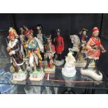 William Sutty porcelain soldiers and other figures