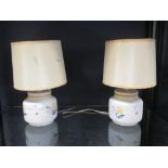 A pair of Poole pottery table lamps