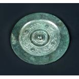 A Han dynasty bronze mirror,