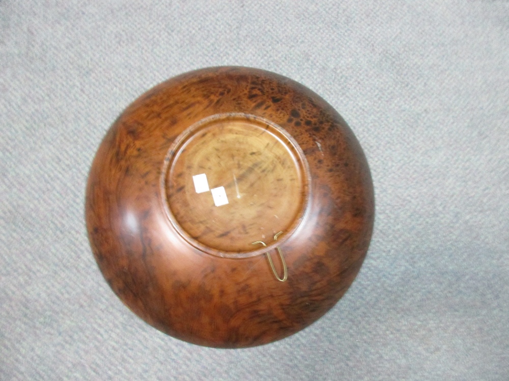 A burr wood dish, - Image 2 of 2