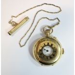 S Smith & Son Ltd (Retailer) - an 18ct gold half hunter cased minute repeating pocket watch, with