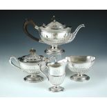 A late 19th century American metalwares four piece tea set, by Gorham & Co, Providence, RI, date