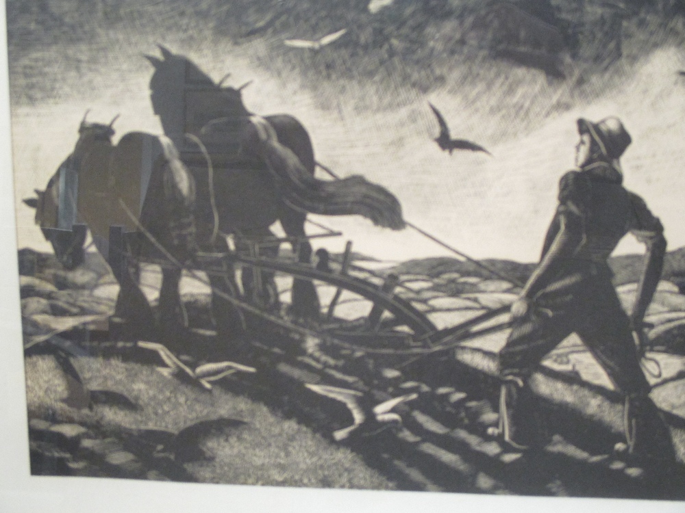 Clare Leighton (American/British) - A set of four harvesting scenes - The Plough; Sowing; Lopping - Image 4 of 5