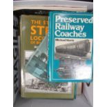 A collection of railway books