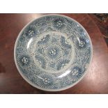 Two Provincial Chinese blue and white dishes together with another later