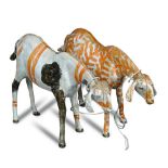 The Maharajah of Baroda (Indian, 1938-2012) Baroda Goat painted fibreglass 100 x (one ear damaged)