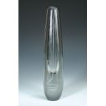 Gunnel Nyman for Nuutajärvi-Notsjö, a glass Serpentiini or Serpentine vase, designed 1947, the clear