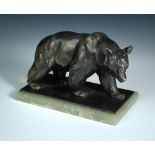 § Franz Barwig (1868-1931), a patinated bronze model of a walking bear, naturalistically modelled