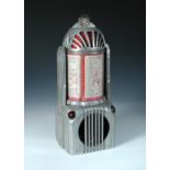 Shyver's Multiphone Remote Jukebox Selector, circa 1950's, cast aluminium body with plexiglas