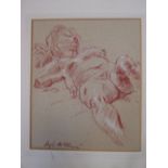 Modern British School - Four nude studies, including Eric Hawker, seated nude, pencil, 21 x 15 cm;