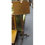 A Victorian mahogany music stand