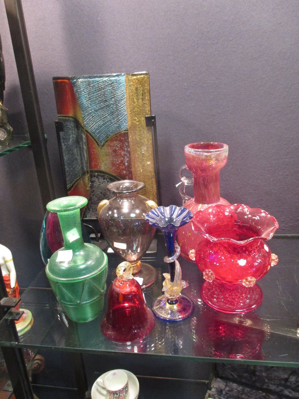 A collection of Murano glass