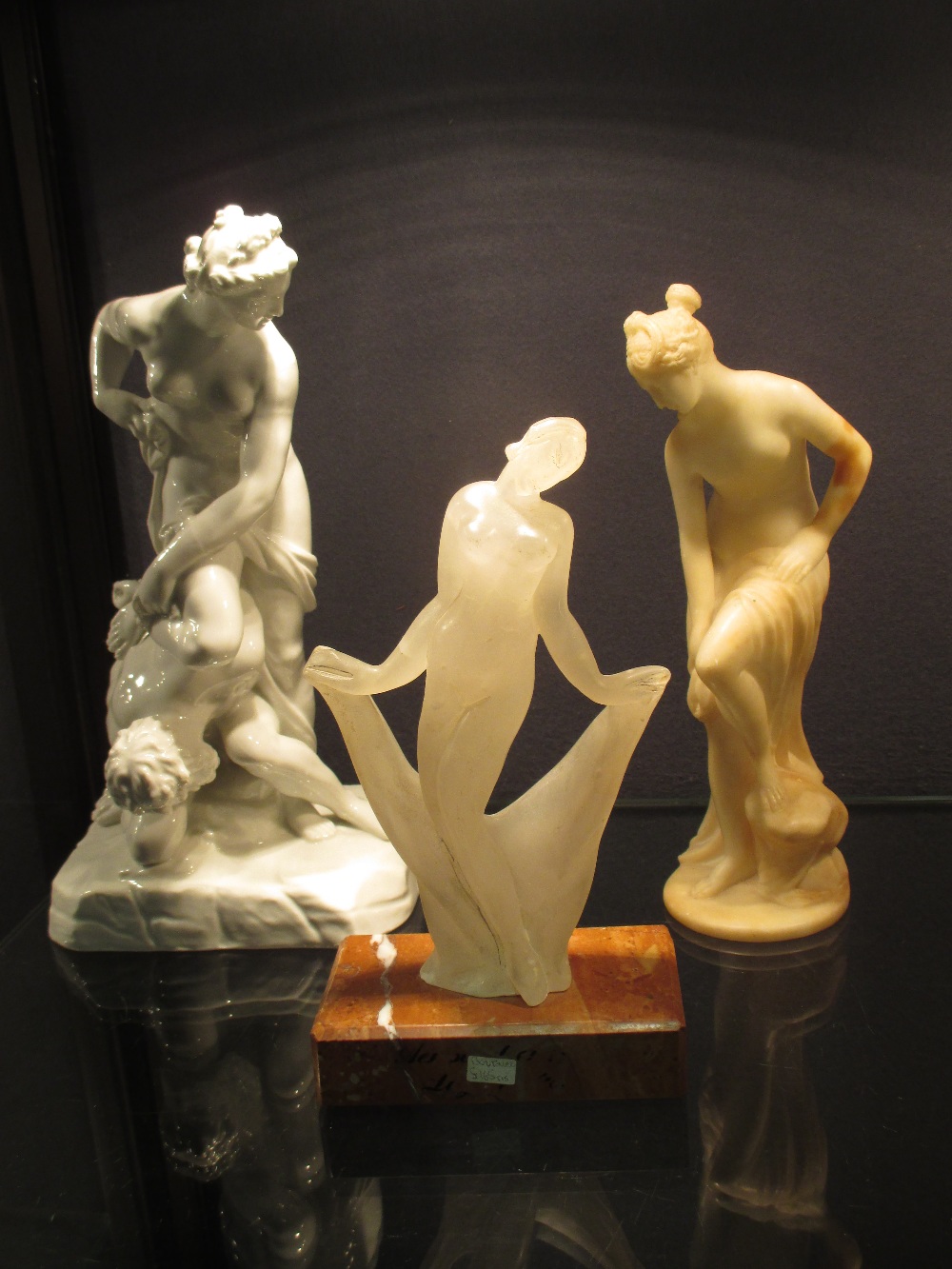 A collection of three Italian figural groups (3)