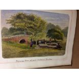 Two Albums, mainly of watercolours, including British scenes circa 1875, Lake District and other,