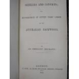 [HARRIS (Alexander)], Settlers and Convicts; or, Recollections of Sixteen Years' Labour in the