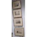 W H Sweet, four signed etchings of Venice and John Shephard