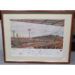 Terry Gorman (British, b.1935) THE KOP limited edition signed print 108/500 Sheffield United vs