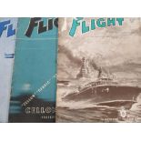 Thirty four flight and aircraft engineer magazines, 1940's/1950's