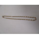 An Italian 9ct 'S' shaped fancy link chain, overall length 40cm, 13.5g