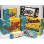 A collection of Corgi toy vehicles, to include a Massey Ferguson combine harvester No. 1111 , an H.