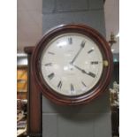 A mid 19th century eight day wall clock, signed Bryson Edinburgh 13 inch dial