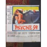 Film posters: Psyche 59 (76 x 59cm); Outcast of the City, 104 x 68cm; A Strange Adventure (in two