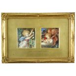 Louisa, The Marchioness of Waterford British, 1818-1891 Studies of Angels, two framed as one, each