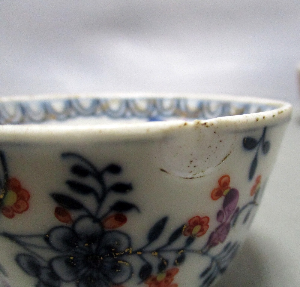 A pair of Meissen tea bowls for the Ottoman market and five others, the first pair gilt with - Image 4 of 14