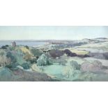 § Leonard Russell Squirrell, RWS, RE (British, 1893-1979) Above Sandgate, Hythe, Kent signed and