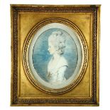 John Downman, RA (British, 1750-1824) Portrait of Mrs Mary Johnson (nee Davies) signed lower right