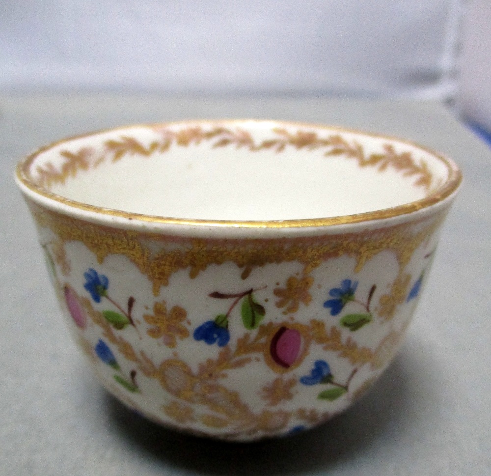 A pair of Meissen tea bowls for the Ottoman market and five others, the first pair gilt with - Image 12 of 14