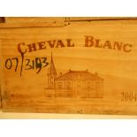 Chateau Cheval Blanc, St Emilion 1er Grand Cru Classe 2004, 12 bottles in owc. Removed from the