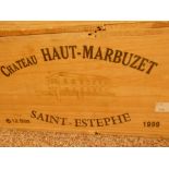 Chateau Haut Marbuzet, St Estephe 1999, 12 bottles in owc. Removed from the cellar of a local