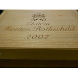 Chateau Mouton Rothschild, Pauillac 1er Cru 2007, 6 bottles in owc. Removed from the cellar of a