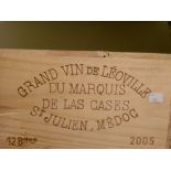 Chateau Leoville-Las-Cases, St Julien 2eme Cru 2005, 12 bottles in owc. Removed from the cellar of a