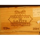 Chateau Lafite, Pauillac 1er Cru 2001, 12 bottles in owc. Removed from the cellar of a local