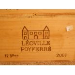 Chateau Leoville Poyferre, St Julien 2eme Cru 2001, 12 bottles in owc. Removed from the cellar of