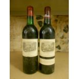 Chateau Lafite, Pauillac 1er Cru 1976, 1 bottle (level top shoulder); 1994, 1 bottle (level in neck)