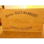 Chateau Haut Marbuzet, St Estephe 2000, 6 bottles in owc. Removed from the cellar of a local