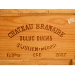 Chateau Branaire Ducru, St Julien 4eme Cru 2002, 12 bottles in owc. Removed from the cellar of a